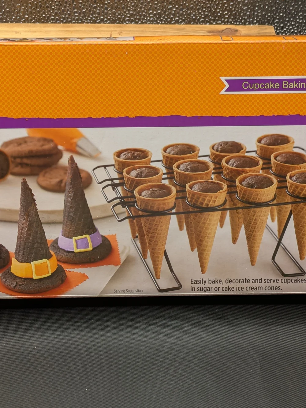 Cupcake Cone Baking Rack - Black -
